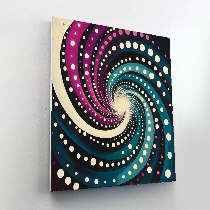 Yayoi Kusama Inspired Chromatic Vortex Painting by numbers kit