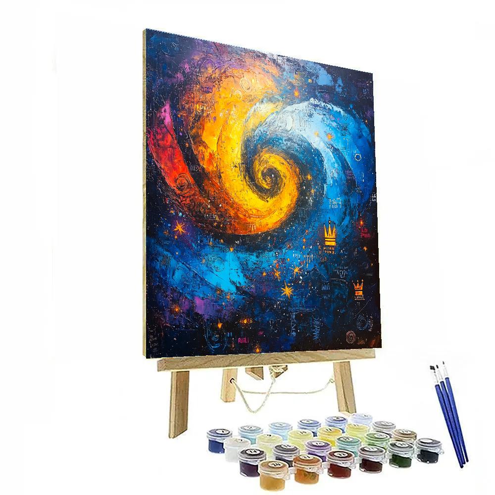 Jean-Michel Basquiat Inspired Cosmic Whispers Paint by numbers kits