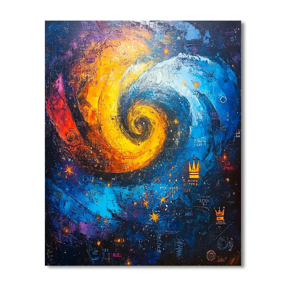 Jean-Michel Basquiat Inspired Cosmic Whispers Paint by numbers kits