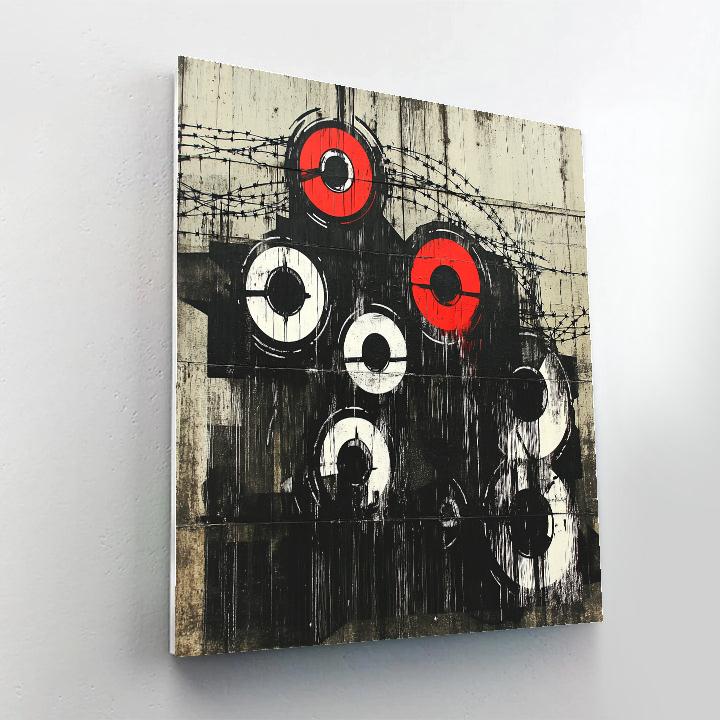 Banksy Inspired Surveillance Dystopia Number painting