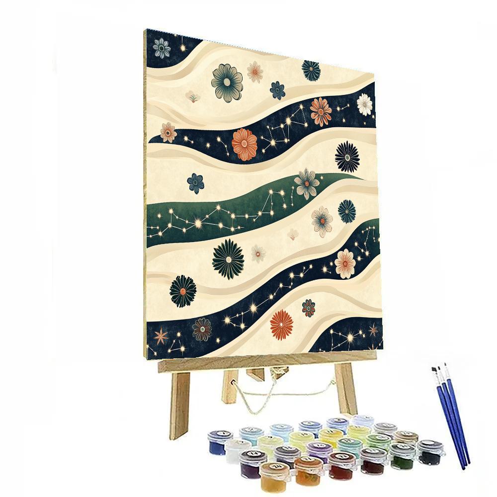 Alphonse Mucha Inspired Garden Of Constellations Painting by numbers kit