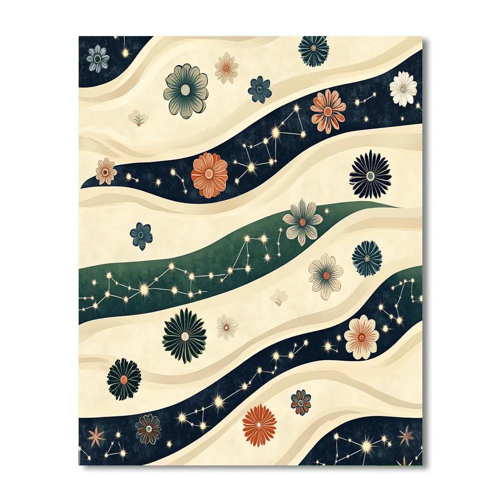 Alphonse Mucha Inspired Garden Of Constellations Painting by numbers kit