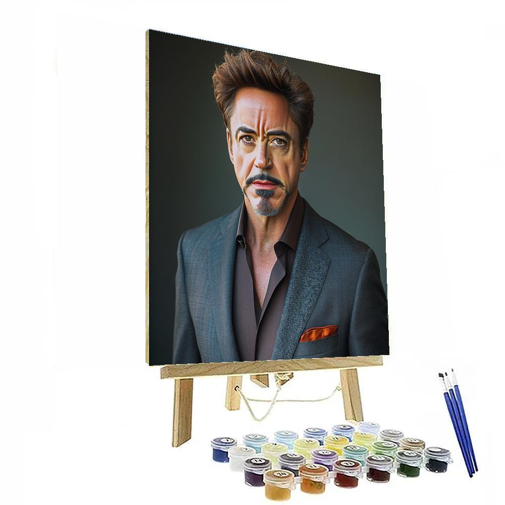 Robert Downey Jr.: The Iron Legacy Forged In Light painting number kit