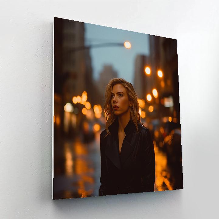Scarlett Johansson: Quiet Shadow Of The Operative Number painting