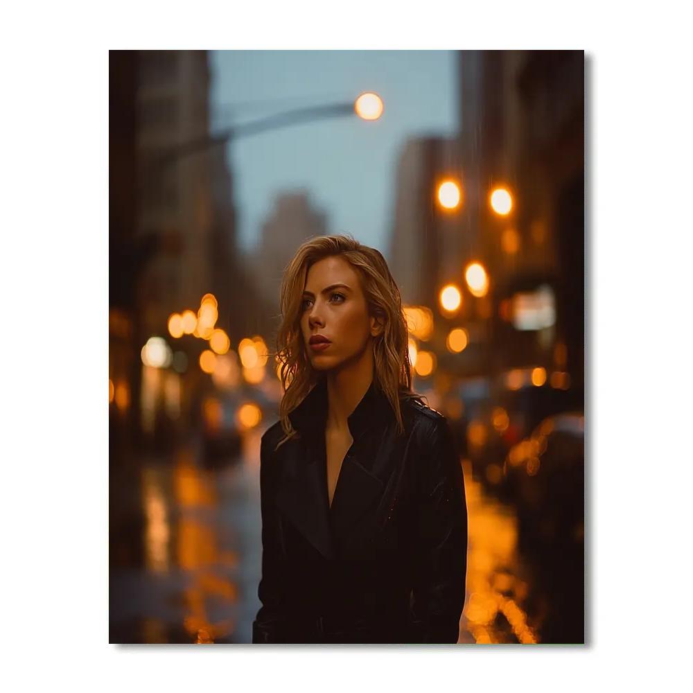 Scarlett Johansson: Quiet Shadow Of The Operative Number painting