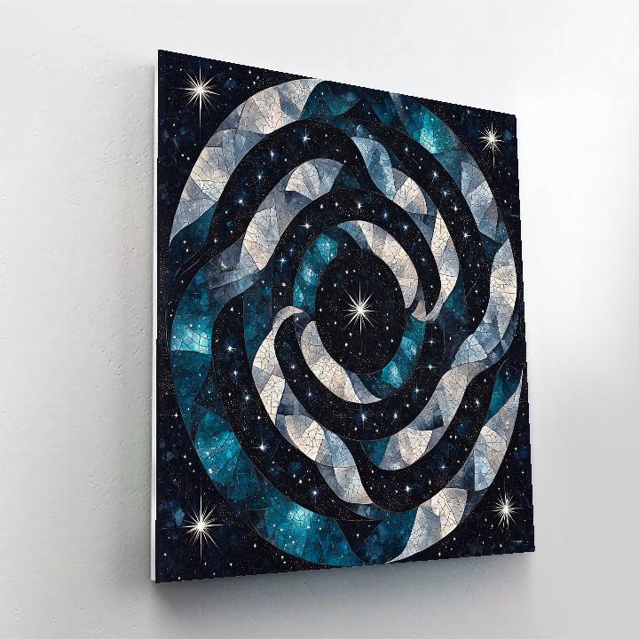 M.C. Escher Inspired Celestial Tesserae DIY paint by numbers
