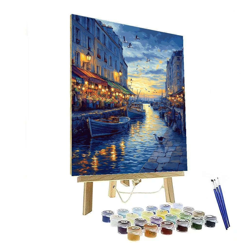 Old Port Viewpoint Marseille France Paint by numbers art