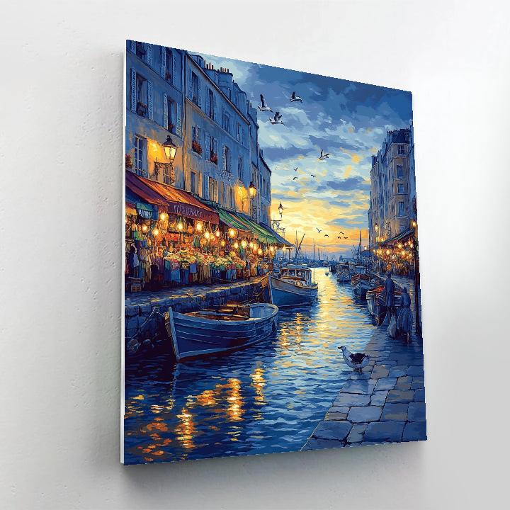 Old Port Viewpoint Marseille France Paint by numbers art