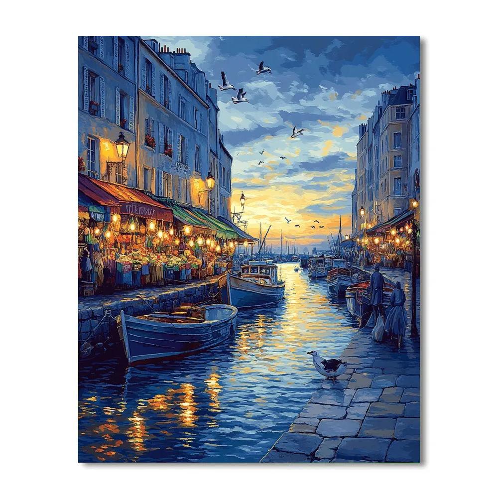 Old Port Viewpoint Marseille France Paint by numbers art