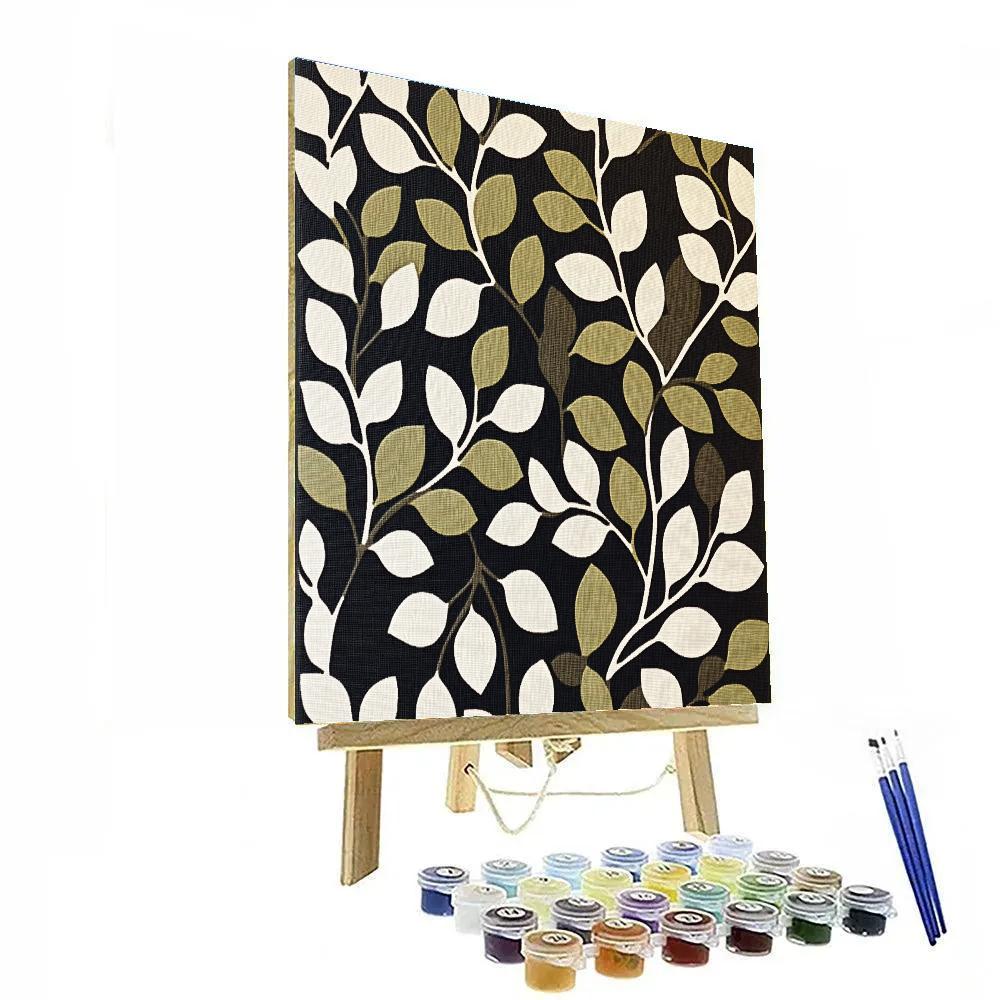 M.C. Escher Inspired Optical Tiling Garden paint by numbers