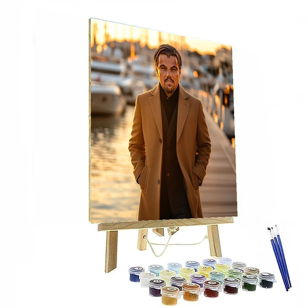 Leonardo DiCaprio: Oceanbound Dreams And Boarding Stars DIY paint by numbers