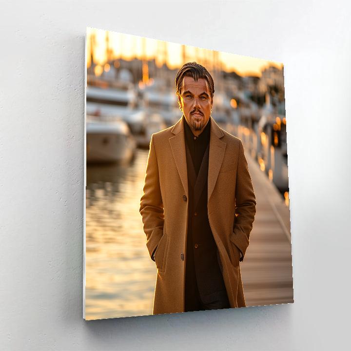 Leonardo DiCaprio: Oceanbound Dreams And Boarding Stars DIY paint by numbers