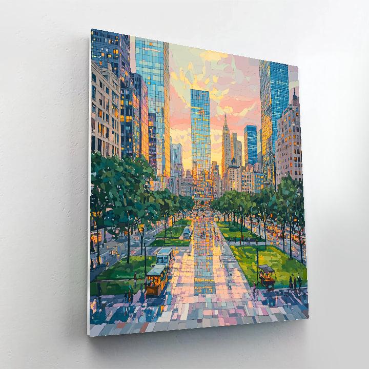 Independence Square Skyline View Colombo Sri Lanka Numbered painting kits