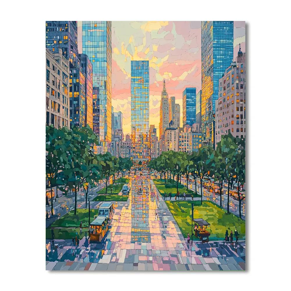 Independence Square Skyline View Colombo Sri Lanka Numbered painting kits