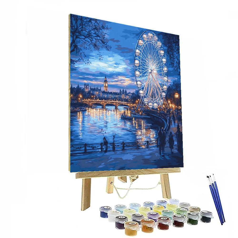 Giant Observation Wheel Panorama London United Kingdom paint by number