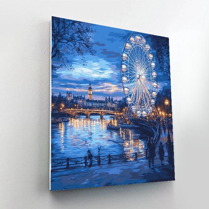 Giant Observation Wheel Panorama London United Kingdom paint by number