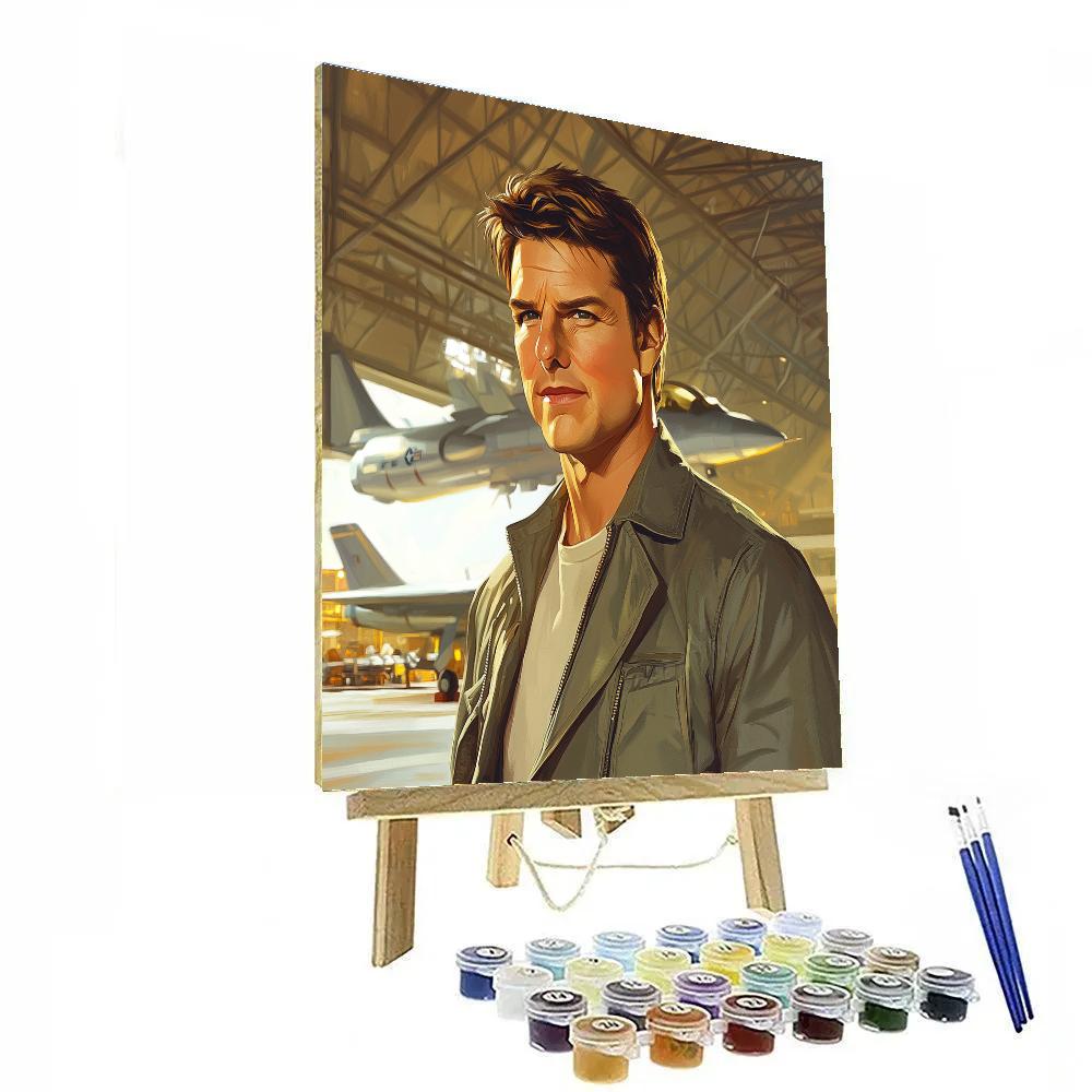 Tom Cruise: Soaring Lines, Pilot Mindset Paint by numbers art