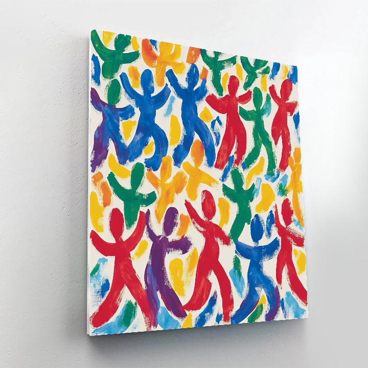 Henri Matisse Inspired Dancing Figures paint by numbers