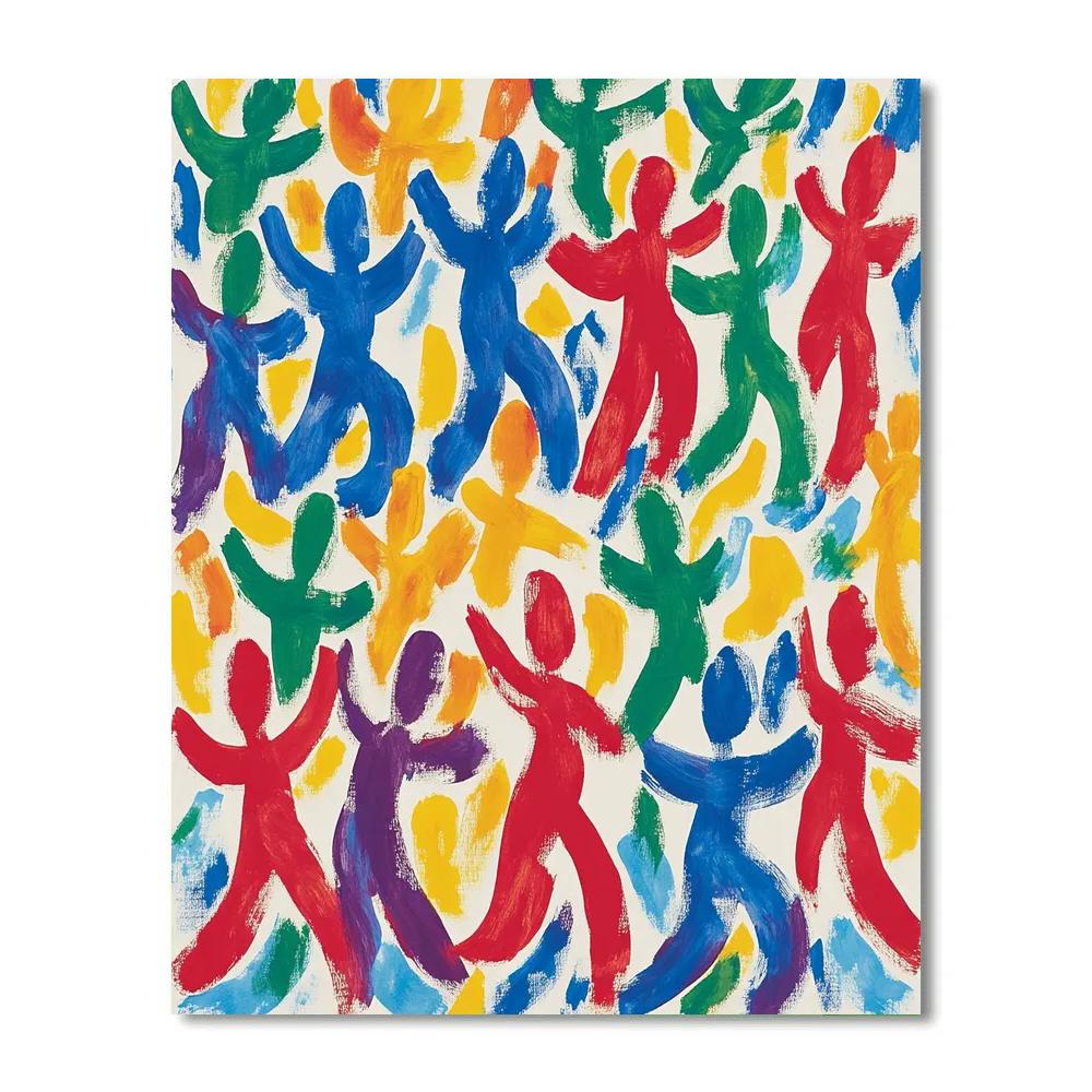 Henri Matisse Inspired Dancing Figures paint by numbers