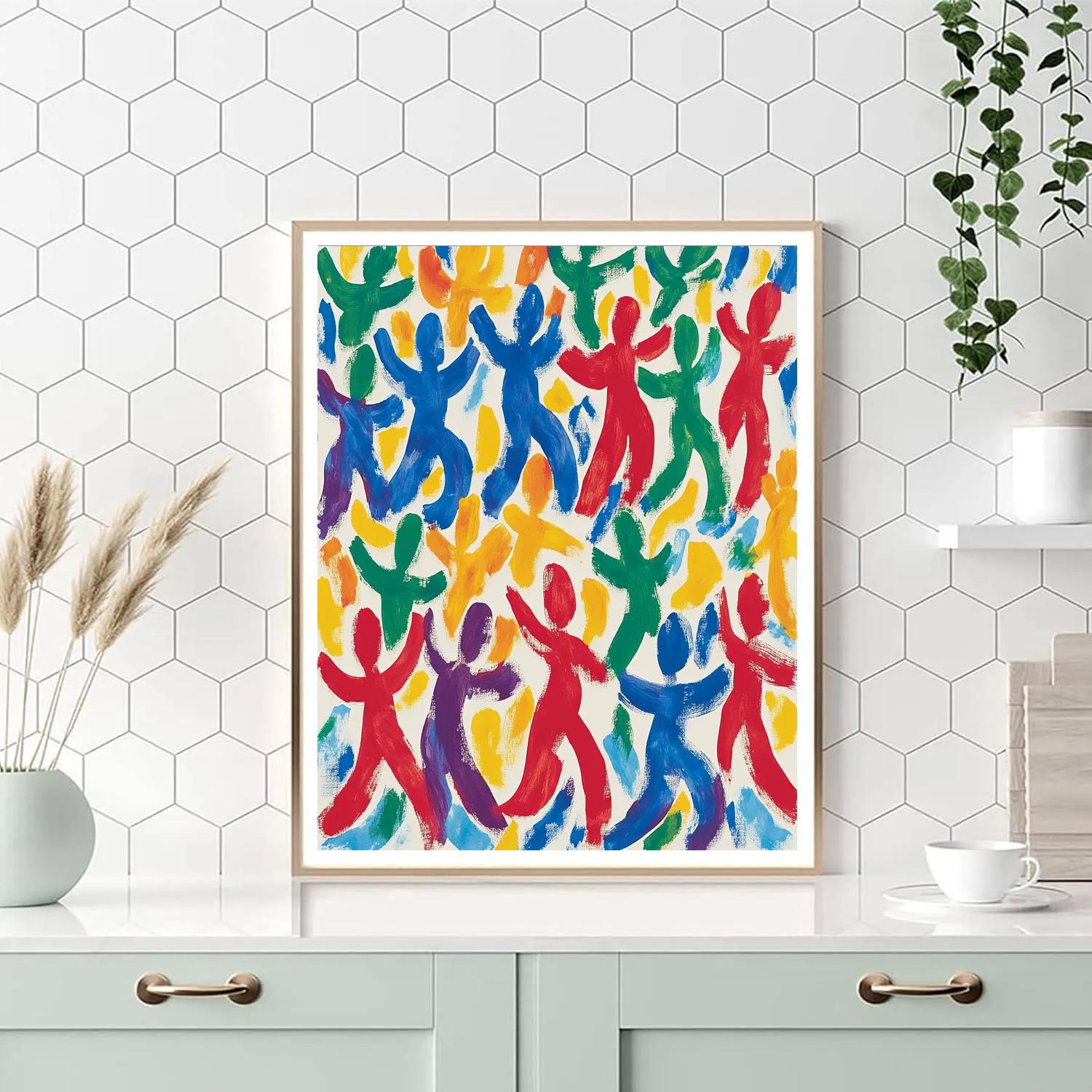 Henri Matisse Inspired Dancing Figures paint by numbers