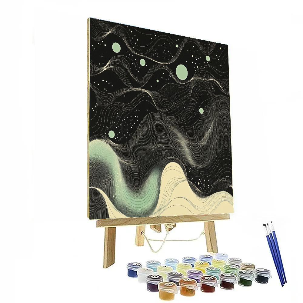 M.C. Escher Inspired Quantum Lattice Field paint by color