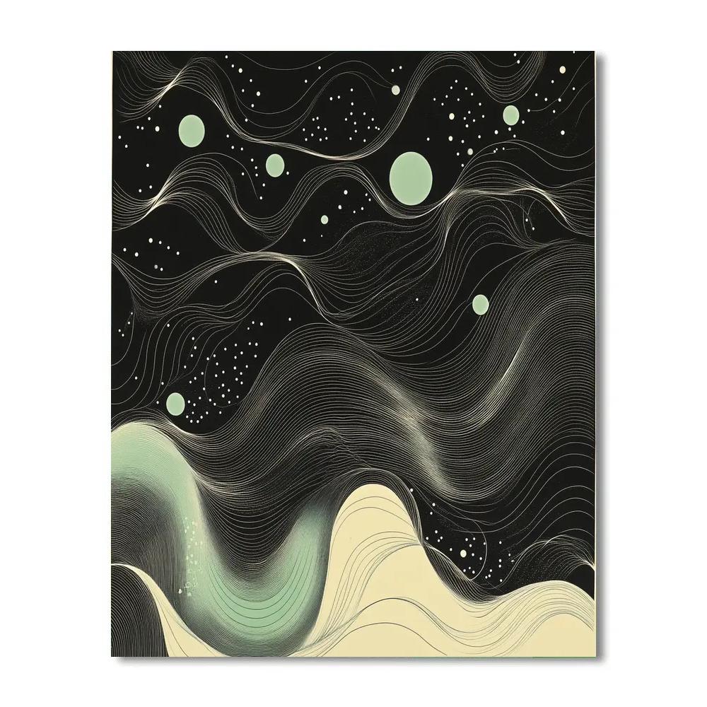 M.C. Escher Inspired Quantum Lattice Field paint by color