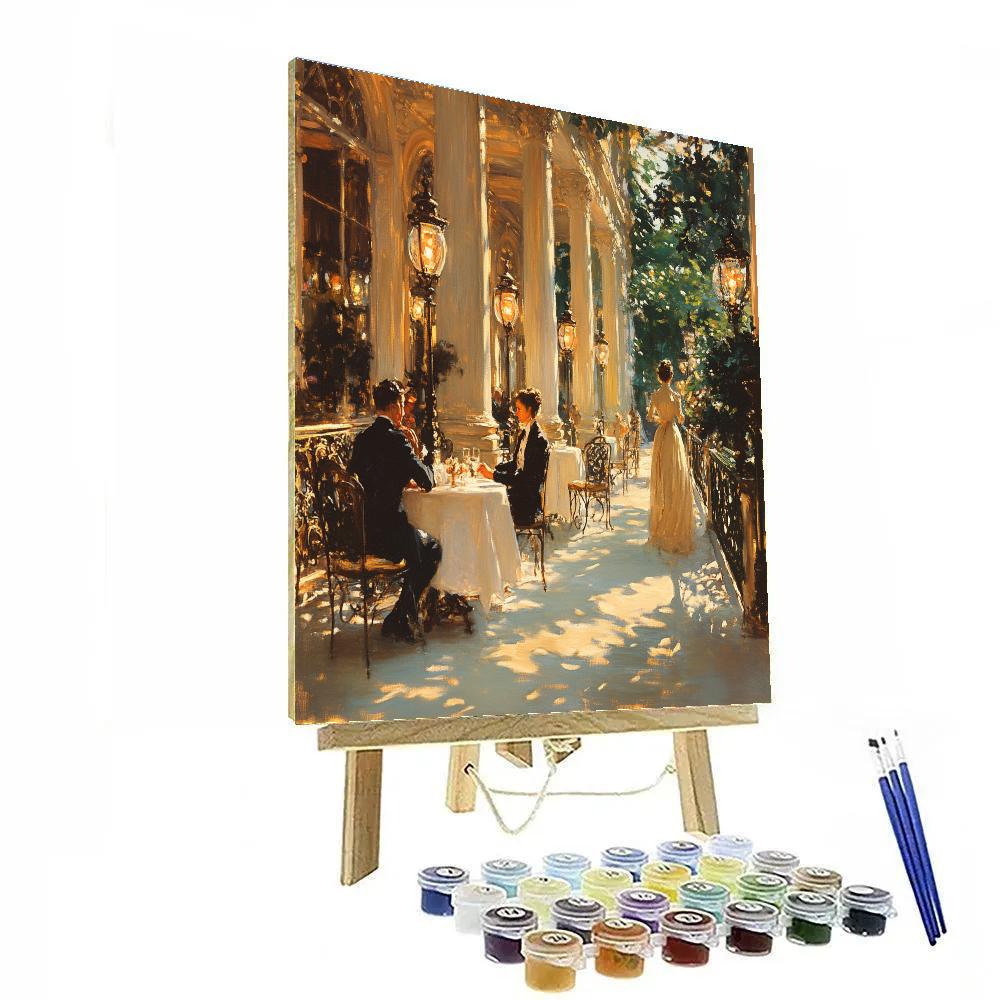 John Singer Sargent Inspired Café Scene DIY paint by numbers