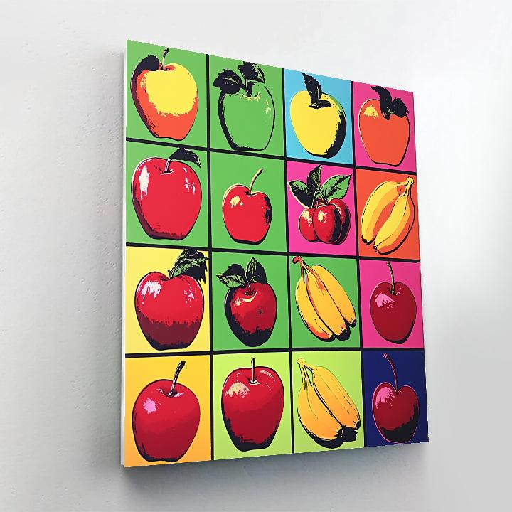 Andy Warhol Inspired Fruit Pop Art Numbered painting kits