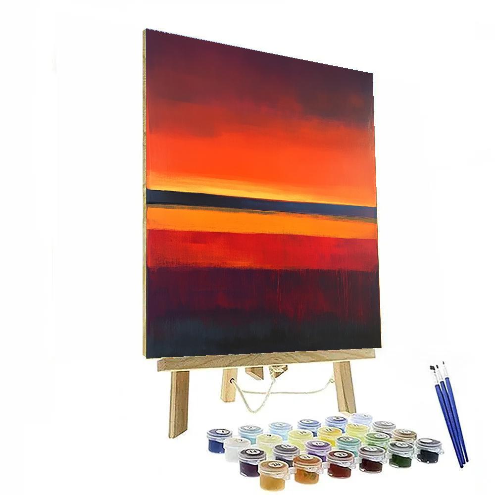Mark Rothko Inspired Sunset Fields paint by number
