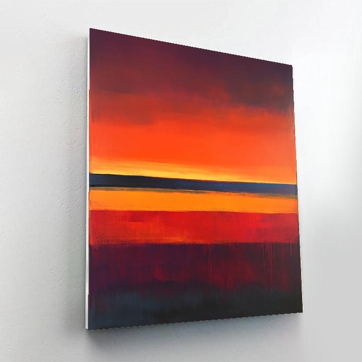 Mark Rothko Inspired Sunset Fields paint by number
