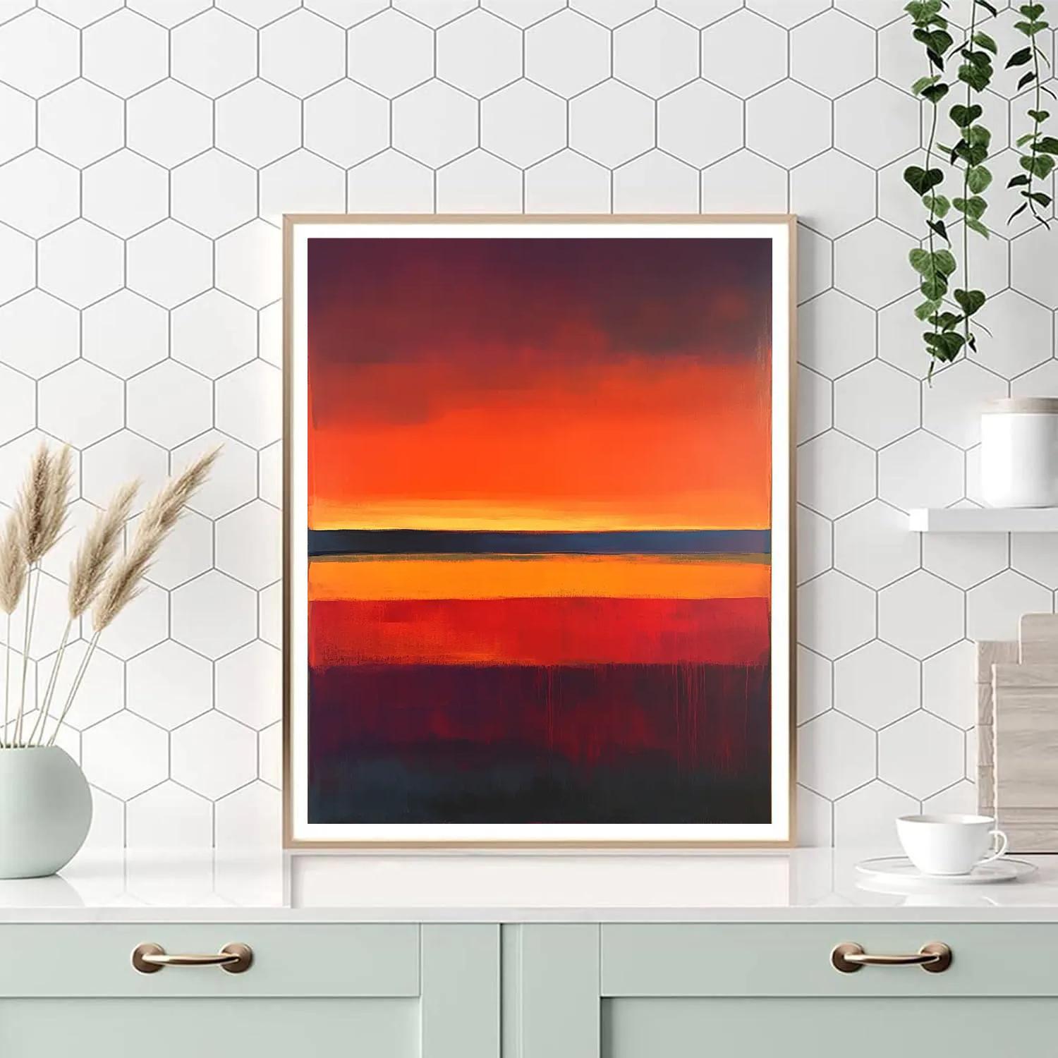 Mark Rothko Inspired Sunset Fields paint by number