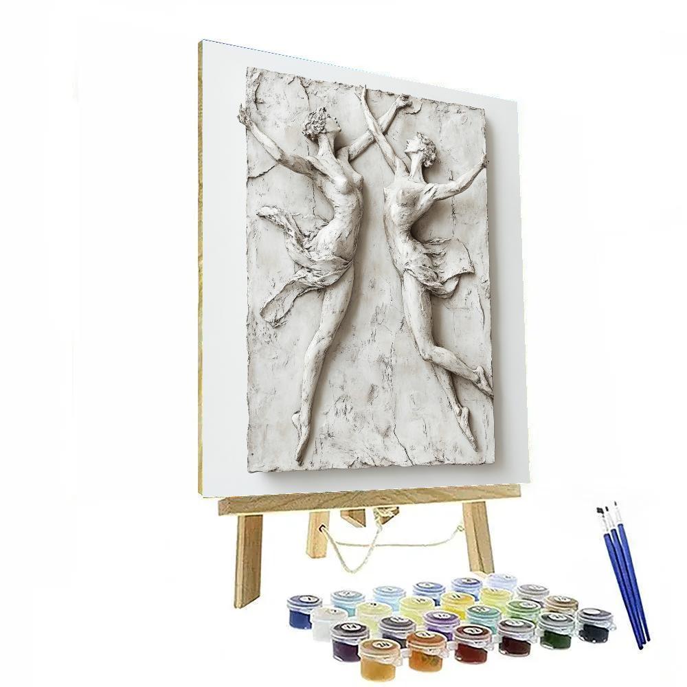 Auguste Rodin Inspired Dancers In Motion Paint by numbers kits