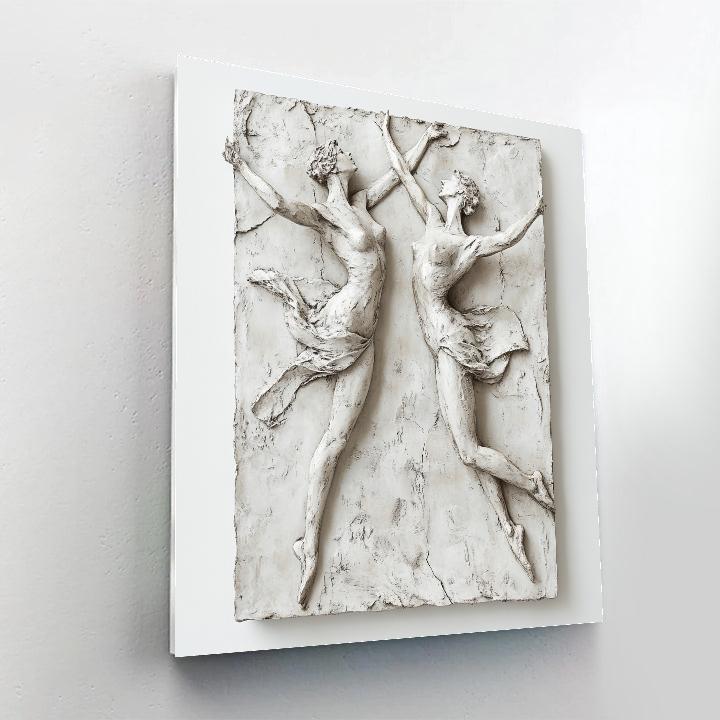 Auguste Rodin Inspired Dancers In Motion Paint by numbers kits