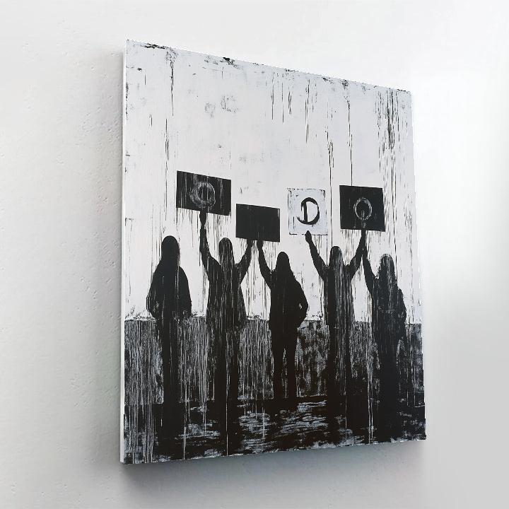 Banksy Inspired Peaceful Protest Number painting