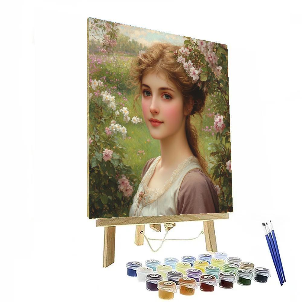 John Everett Millais Inspired Springtime Portrait Painting by numbers kit