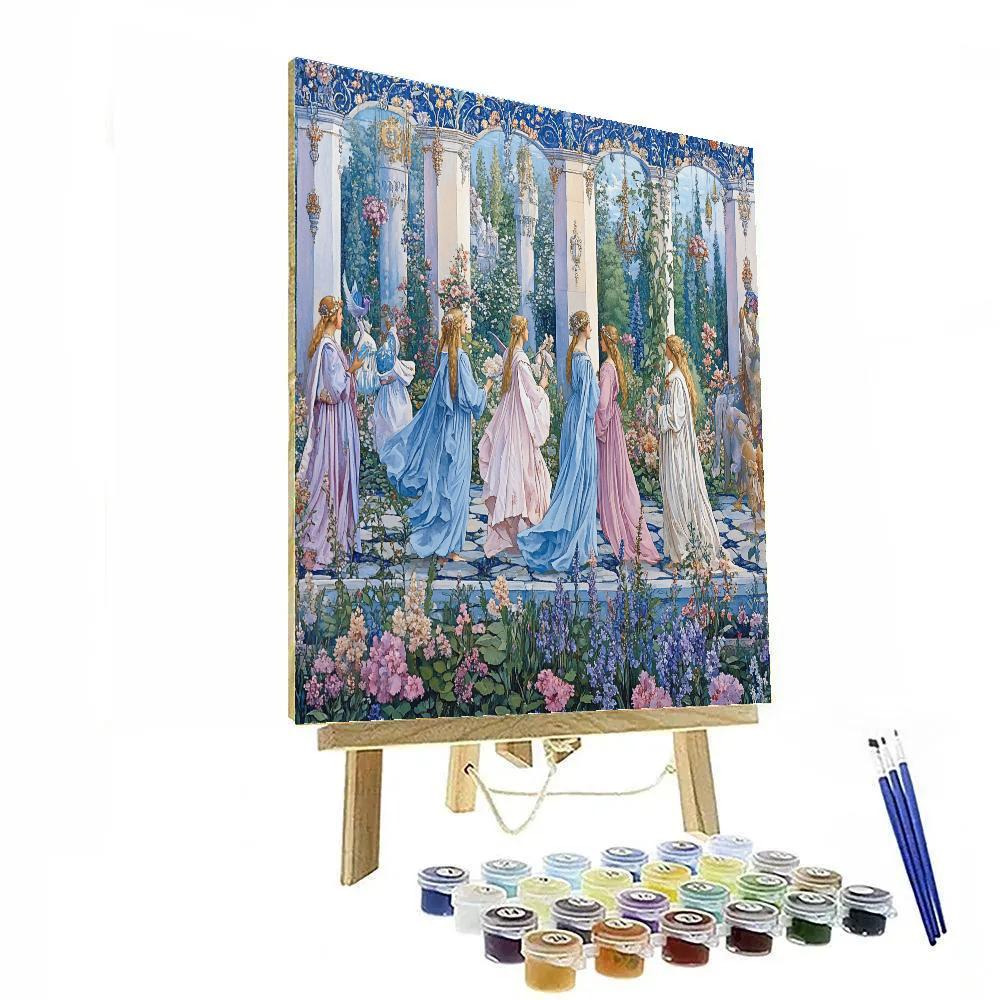 Edward Burne-Jones Inspired Fantasy Festival DIY paint by numbers