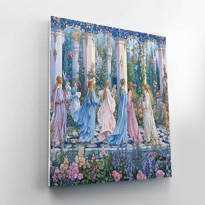 Edward Burne-Jones Inspired Fantasy Festival DIY paint by numbers