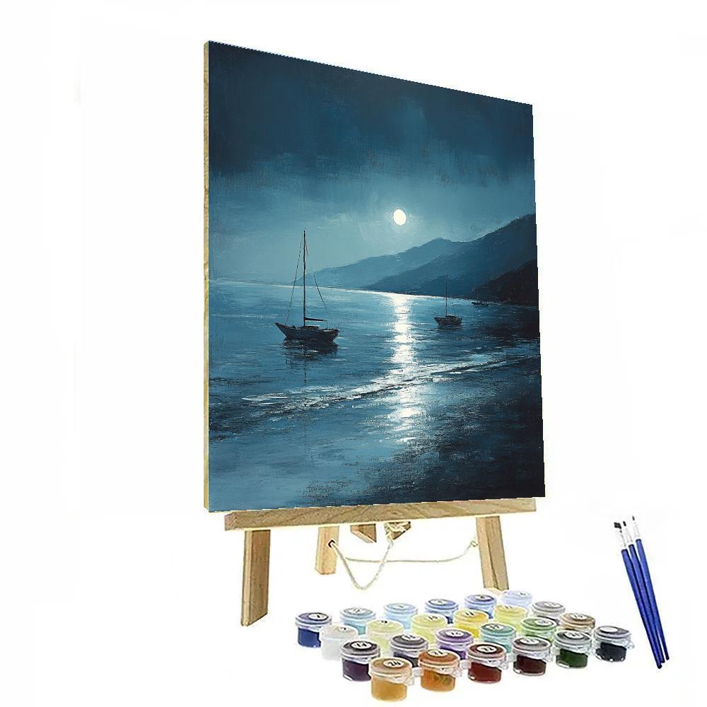 James McNeill Whistler Inspired Nocturne Beach Number painting