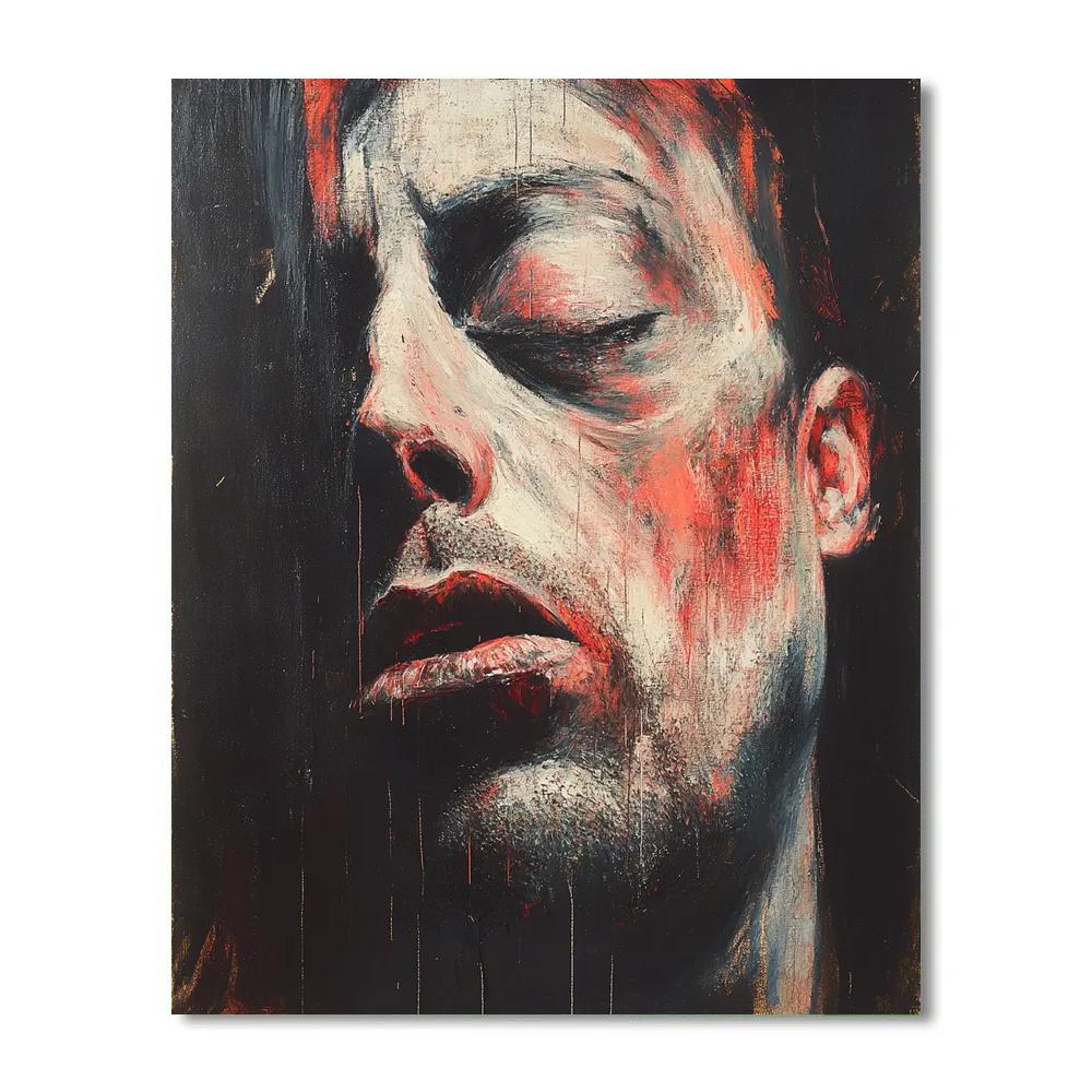 Francis Bacon Inspired Emotional Portrait painting number kit