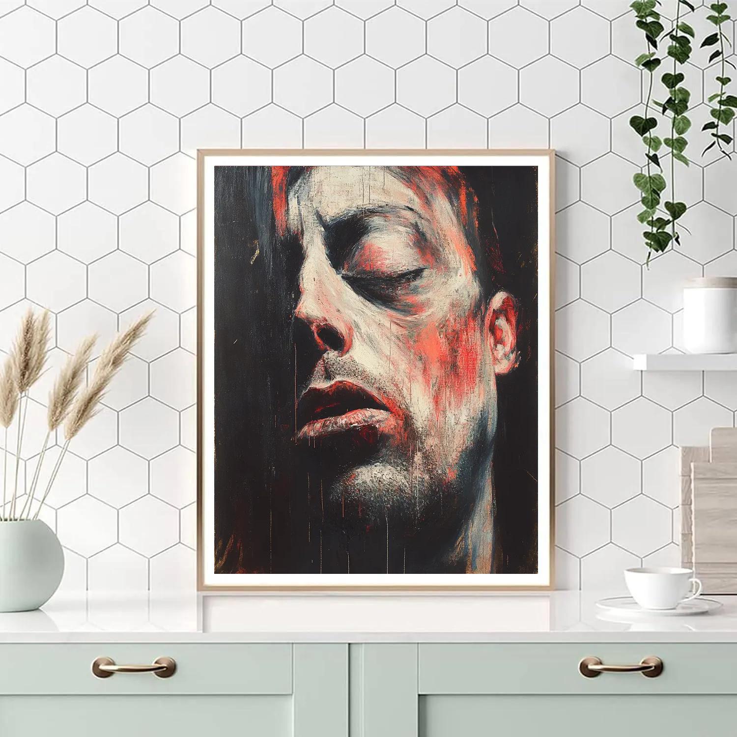 Francis Bacon Inspired Emotional Portrait painting number kit