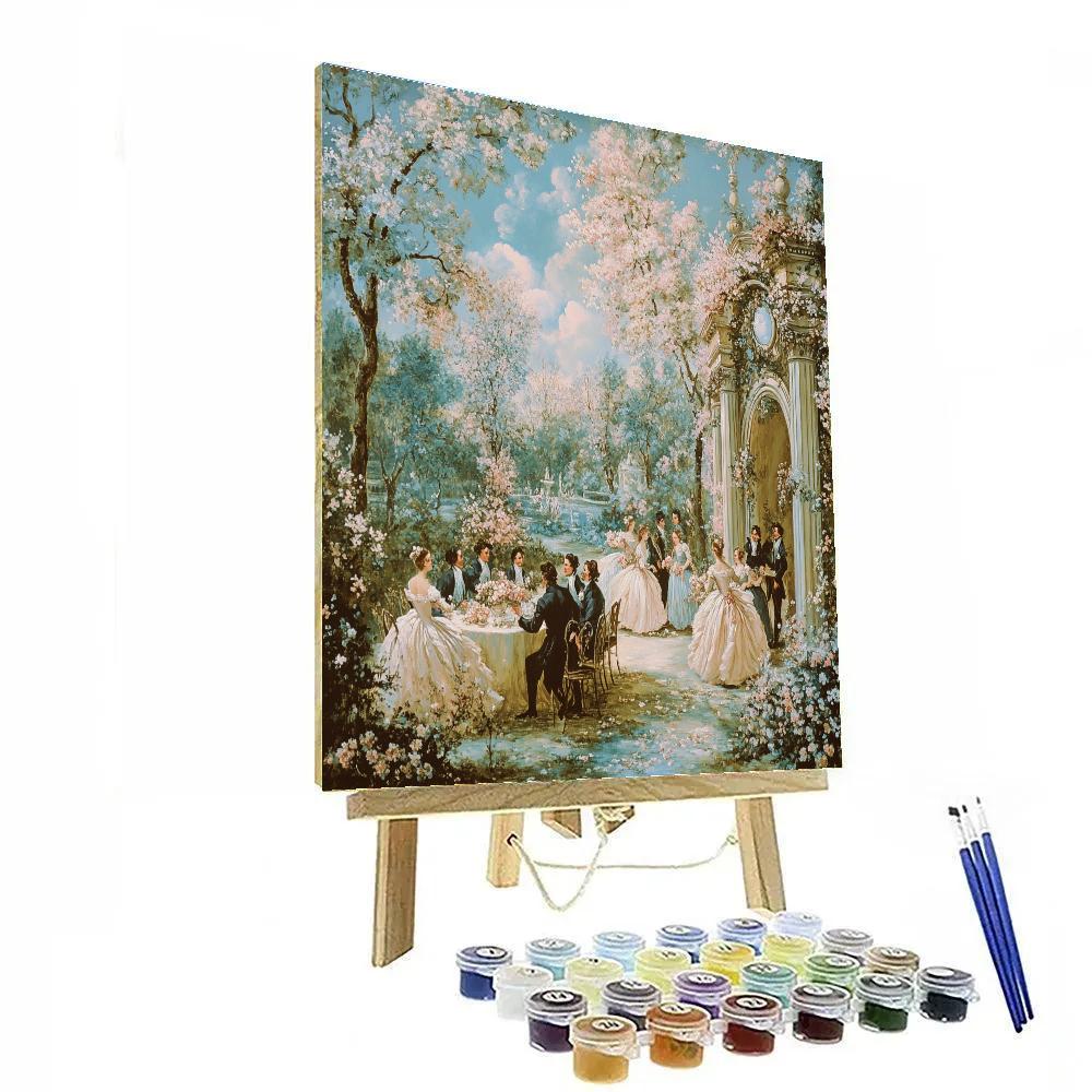 Antoine Watteau Inspired Wedding Celebration paint by number