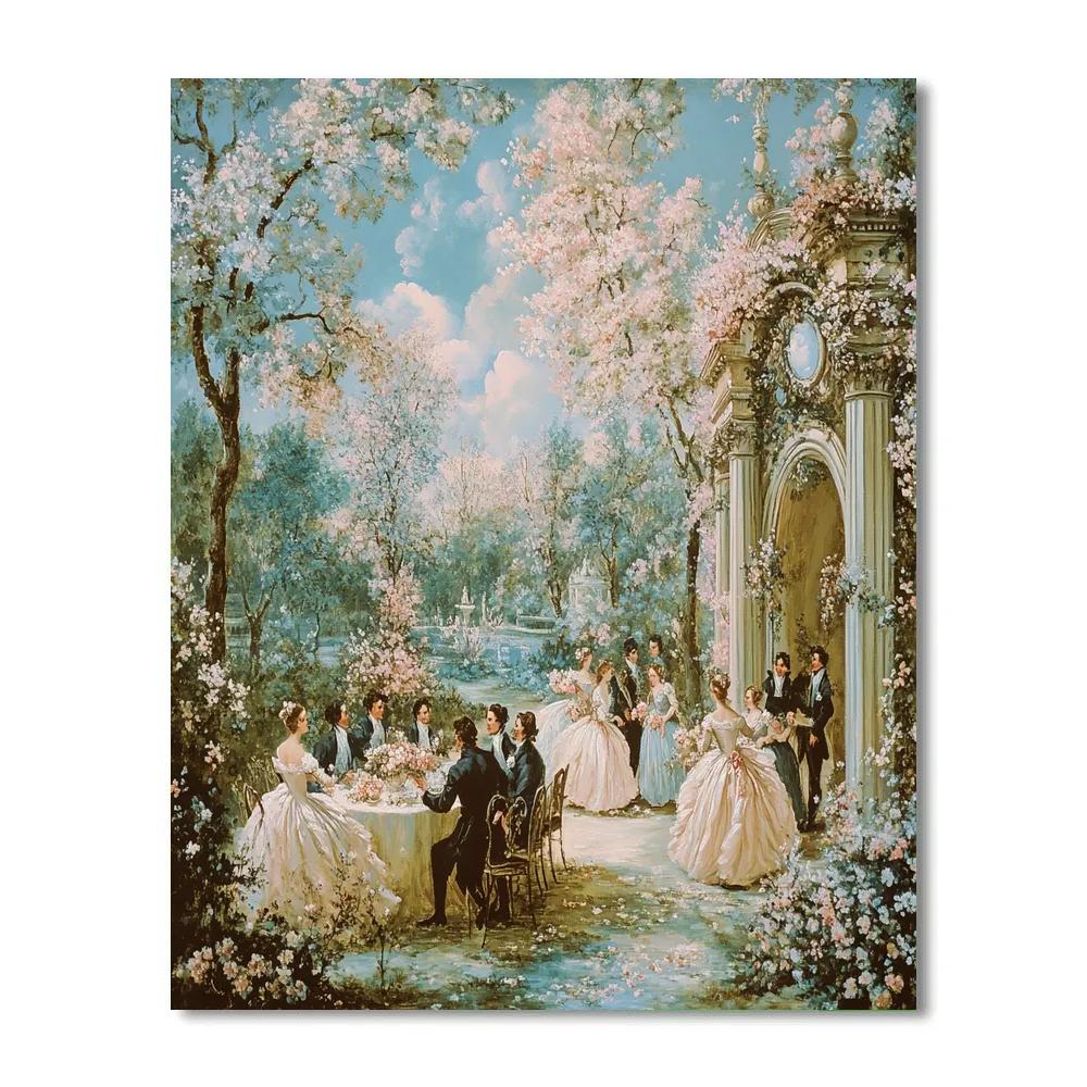 Antoine Watteau Inspired Wedding Celebration paint by number