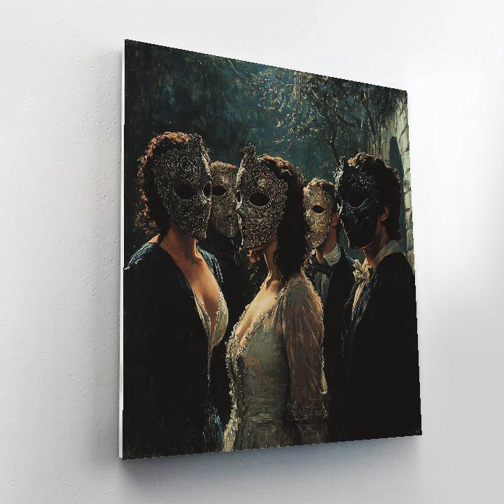 Francisco Goya Inspired Carnival Masks Number painting