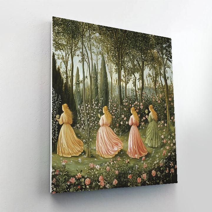 Botticelli Inspired Springtime Garden Paint by numbers kits