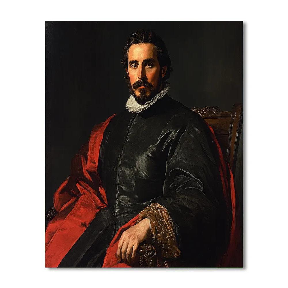 Diego Velázquez Inspired Royal Portrait Paint by numbers art