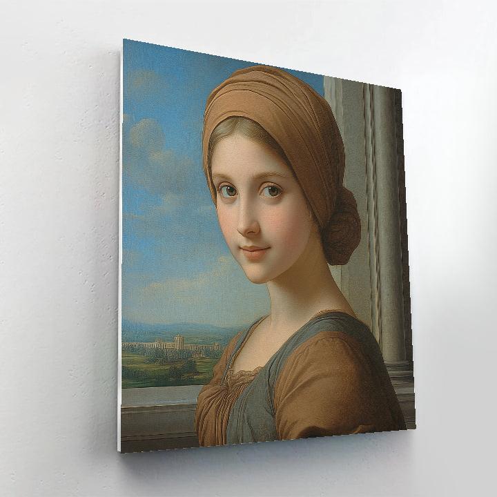 Raphael Inspired Classical Portrait Of A Woman paint by number
