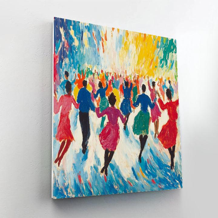 Henri Matisse Inspired Colorful Indoor Dance paint by numbers