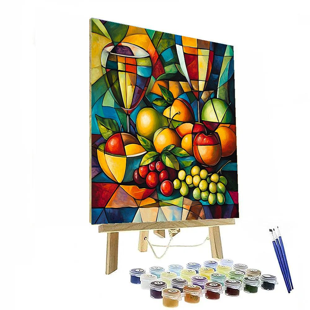 Picasso Inspired Geometric Still Life Numbered painting kits