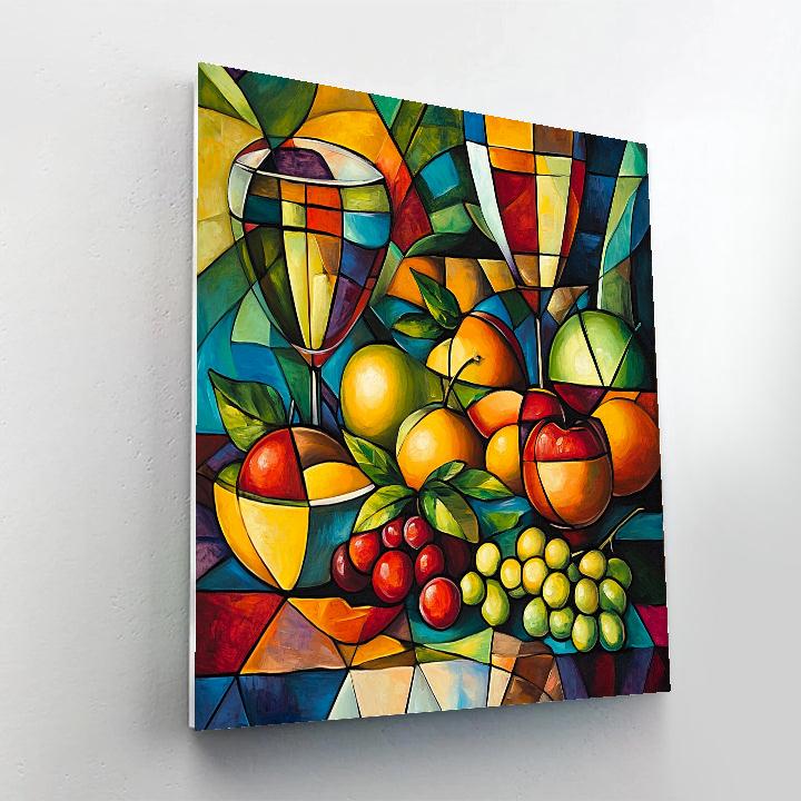 Picasso Inspired Geometric Still Life Numbered painting kits