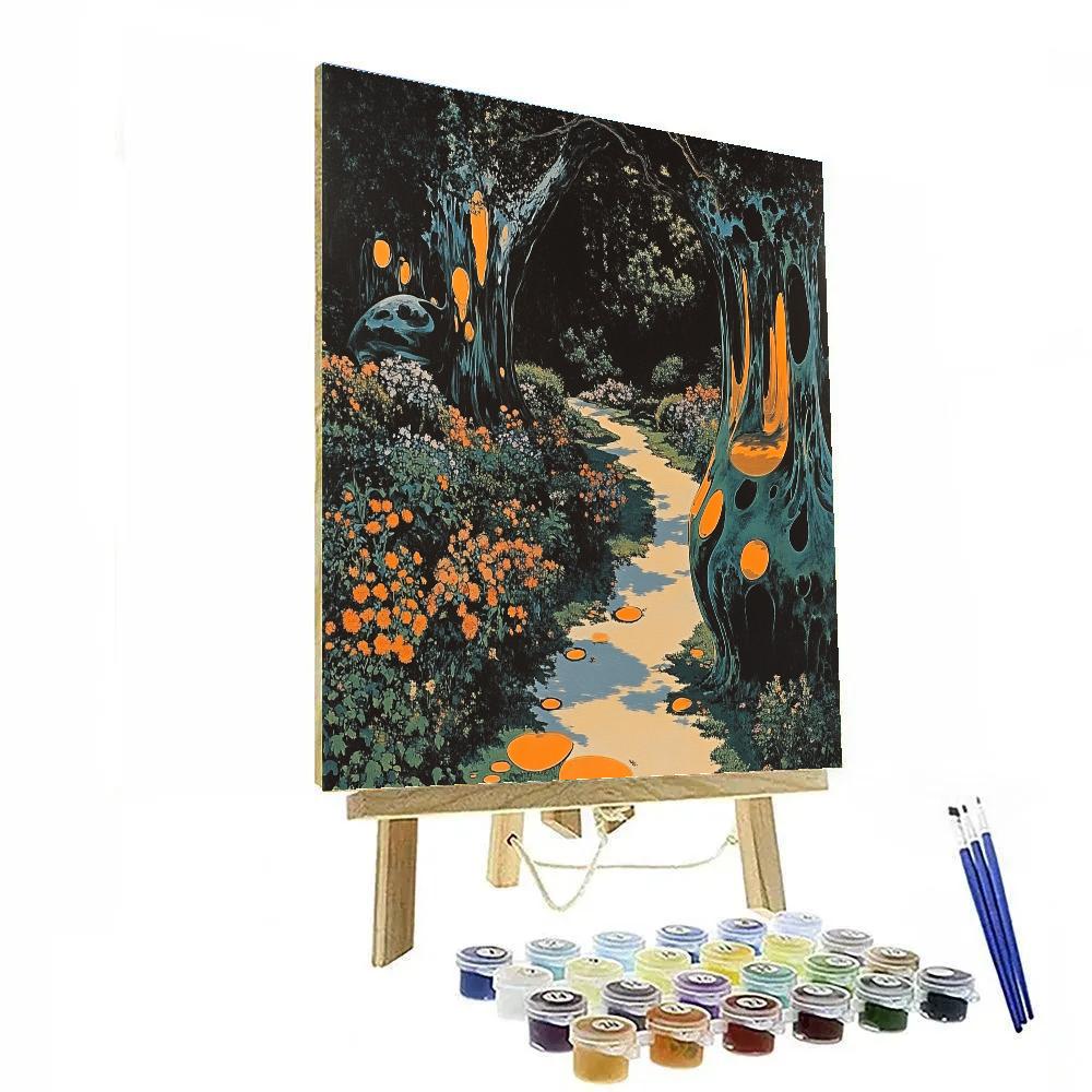 Salvador Dali Inspired Dreamscape Garden painting number kit